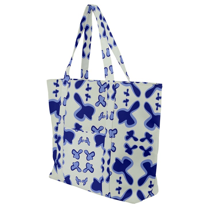 Abstract pattern geometric backgrounds   Zip Up Canvas Bag