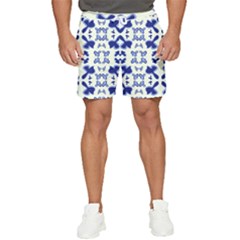 Abstract Pattern Geometric Backgrounds   Men s Runner Shorts