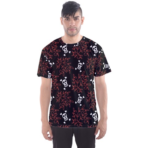 Red Skulls Men s Sport Mesh Tee by Sparkle