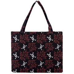 Red Skulls Mini Tote Bag by Sparkle