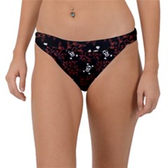 Red Skulls Band Bikini Bottom by Sparkle