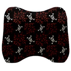 Red Skulls Velour Head Support Cushion by Sparkle