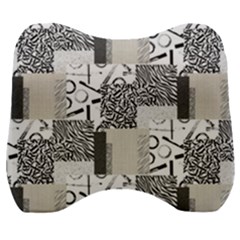 Abstract Pattern Velour Head Support Cushion by Sparkle