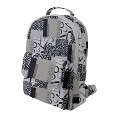 Abstract Pattern Flap Pocket Backpack (large) by Sparkle