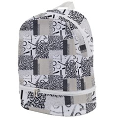 Abstract Pattern Zip Bottom Backpack