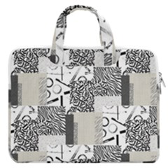 Abstract Pattern Macbook Pro 16  Double Pocket Laptop Bag  by Sparkle