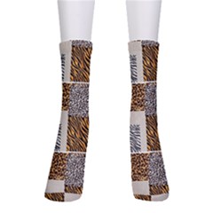 Animal Skin Pattern Crew Socks by Sparkle