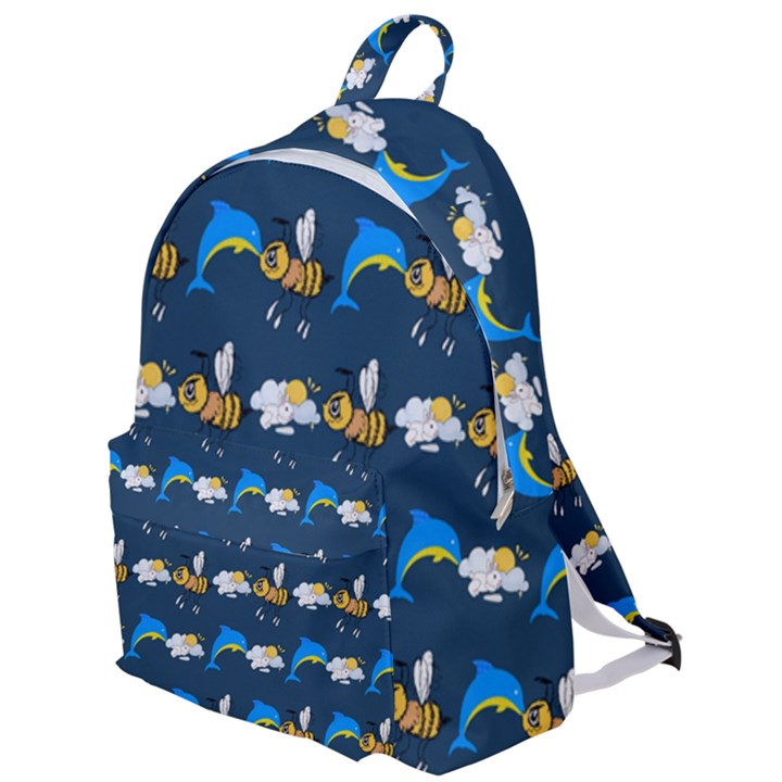 Dolphins Bees Pattern The Plain Backpack