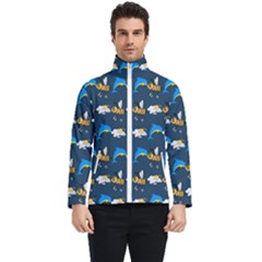 Dolphins Bees Pattern Men s Bomber Jacket