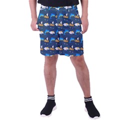 Dolphins Bees Pattern Men s Pocket Shorts