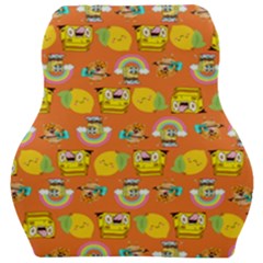 Minionspattern Car Seat Velour Cushion  by Sparkle