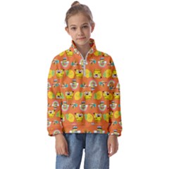 Minionspattern Kids  Half Zip Hoodie by Sparkle