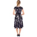 Abstract light games 2 Cap Sleeve Front Wrap Midi Dress View2