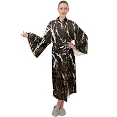 Abstract Light Games 2 Maxi Velour Kimono by DimitriosArt