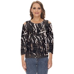 Abstract Light Games 2 Cut Out Wide Sleeve Top