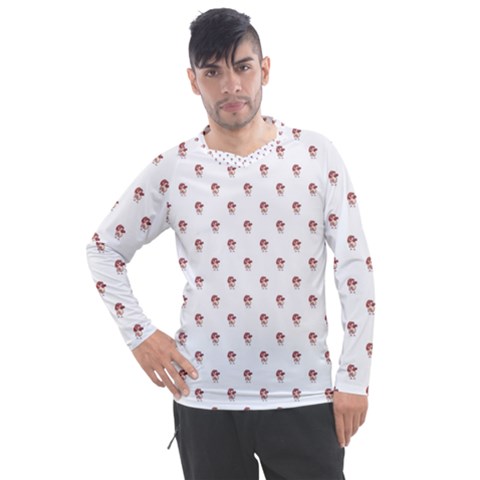 Weird Fantasy Bird Drawing Motif Pattern Men s Pique Long Sleeve Tee by dflcprintsclothing