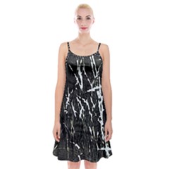 Abstract Light Games 3 Spaghetti Strap Velvet Dress by DimitriosArt