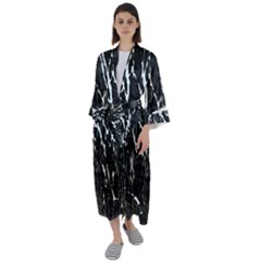 Abstract Light Games 3 Maxi Satin Kimono by DimitriosArt