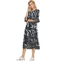 Abstract light games 3 Double Cuff Midi Dress View2