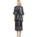 Abstract light games 3 Double Cuff Midi Dress View4