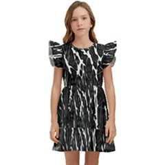 Abstract Light Games 3 Kids  Winged Sleeve Dress