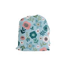 Flower Drawstring Pouch (medium) by zappwaits