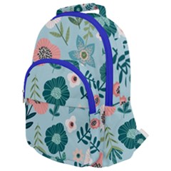 Flower Rounded Multi Pocket Backpack by zappwaits