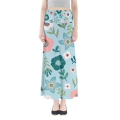 Flower Full Length Maxi Skirt by zappwaits