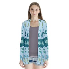 Flower Drape Collar Cardigan by zappwaits