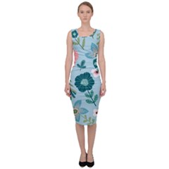 Flower Sleeveless Pencil Dress by zappwaits