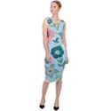 Flower Sleeveless Pencil Dress View3