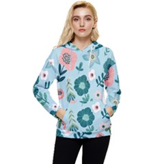 Flower Women s Lightweight Drawstring Hoodie by zappwaits