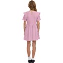 Pink Kids  Frilly Sleeves Pocket Dress View4