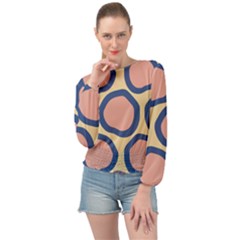 Molecule Banded Bottom Chiffon Top