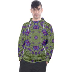 Retro And Tropical Paradise Artwork Men s Pullover Hoodie by pepitasart