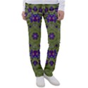 Retro And Tropical Paradise Artwork Women s Casual Pants View1