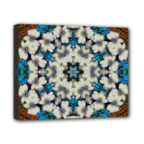 Paradise Flowers And Candle Light Canvas 10  X 8  (stretched) by pepitasart