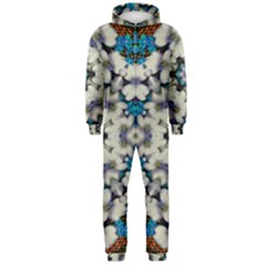 Paradise Flowers And Candle Light Hooded Jumpsuit (men) by pepitasart