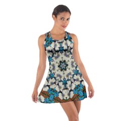 Paradise Flowers And Candle Light Cotton Racerback Dress by pepitasart