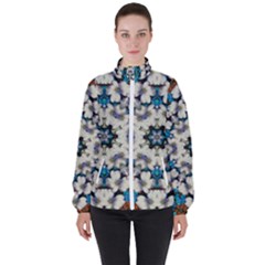 Paradise Flowers And Candle Light Women s High Neck Windbreaker by pepitasart