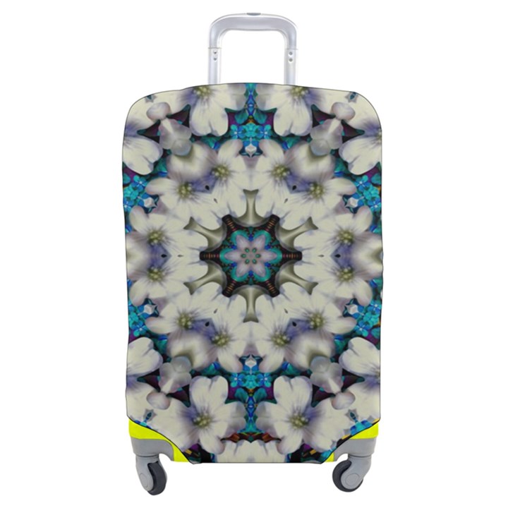 Paradise Flowers And Candle Light Luggage Cover (Medium)