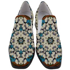 Paradise Flowers And Candle Light Women Slip On Heel Loafers by pepitasart