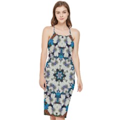 Paradise Flowers And Candle Light Bodycon Cross Back Summer Dress by pepitasart