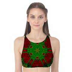 Peacock Lace So Tropical Tank Bikini Top by pepitasart