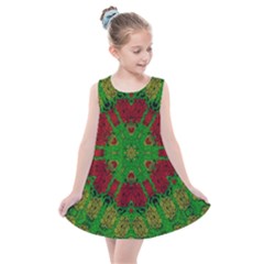 Peacock Lace So Tropical Kids  Summer Dress by pepitasart