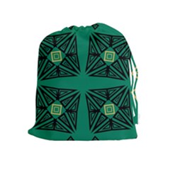 Abstract Pattern Geometric Backgrounds   Drawstring Pouch (xl) by Eskimos