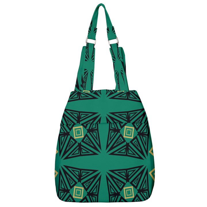 Abstract pattern geometric backgrounds   Center Zip Backpack