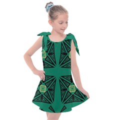 Abstract Pattern Geometric Backgrounds   Kids  Tie Up Tunic Dress by Eskimos