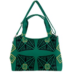 Abstract Pattern Geometric Backgrounds   Double Compartment Shoulder Bag by Eskimos