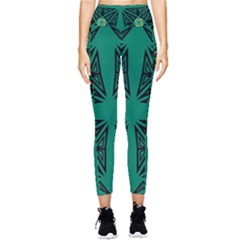 Abstract Pattern Geometric Backgrounds   Pocket Leggings  by Eskimos